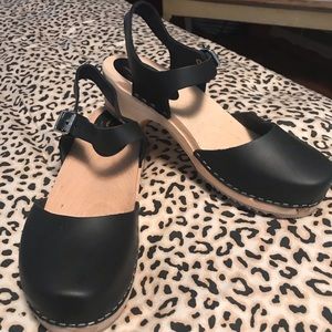 NWT Lotta from Stockholm Wooden Clogs. Size 10/42